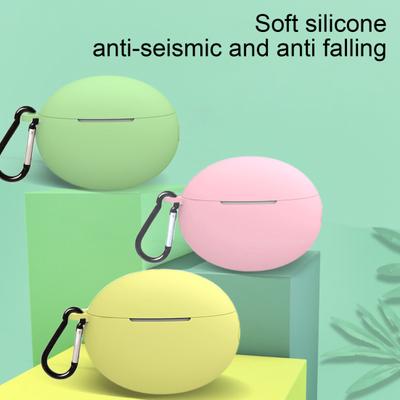 Earphone Case Soft Silicone Wireless Bluetooth-compatible Earbuds Protective Cover Latch Hooks