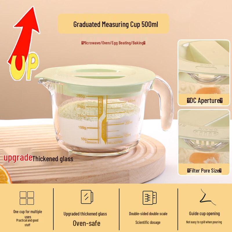 ZISIZ Glass Measuring Cup