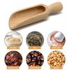 Wooden Bath Salt Spoon Natural Wood Multifunctional Scoop Ergonomic Handle Beech Kitchen Spoon for