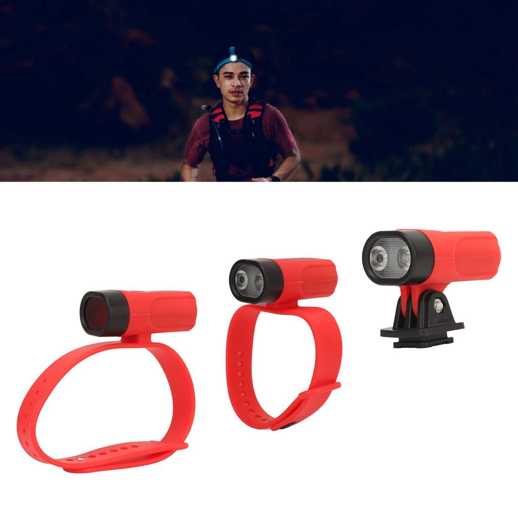3Pcs USB Rechargeable Wrist Band Torch Wrist Ankle Light Flashlight  Helmet Light Torch Outdoor 