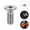 MUELODSIC 4pcs Brake Retention Screws Compatible with Honda 93600-06014-0h Stainless Steel Fasteners for Automotive Brakes
