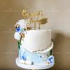 3pcs Gold Black Acrylic Graduation Cake Decorations for Congratulations Graduation Party Cake Topper Decorations Plugin
