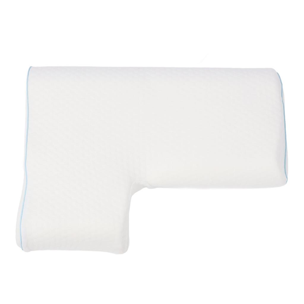 Oreiller Câlin pour Couple Anti Pression sur la Main Mousse à Mémoire de Forme à Rebond Lent Oreiller pour Dormeur Latéral avec Trou pour le Bras