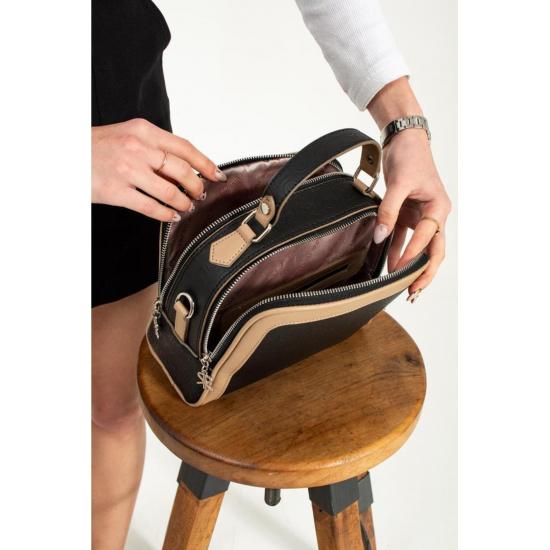 Taschen und Koffer Tara Red Kamel Damen Schultertasche und Tasche 20x24 Größe