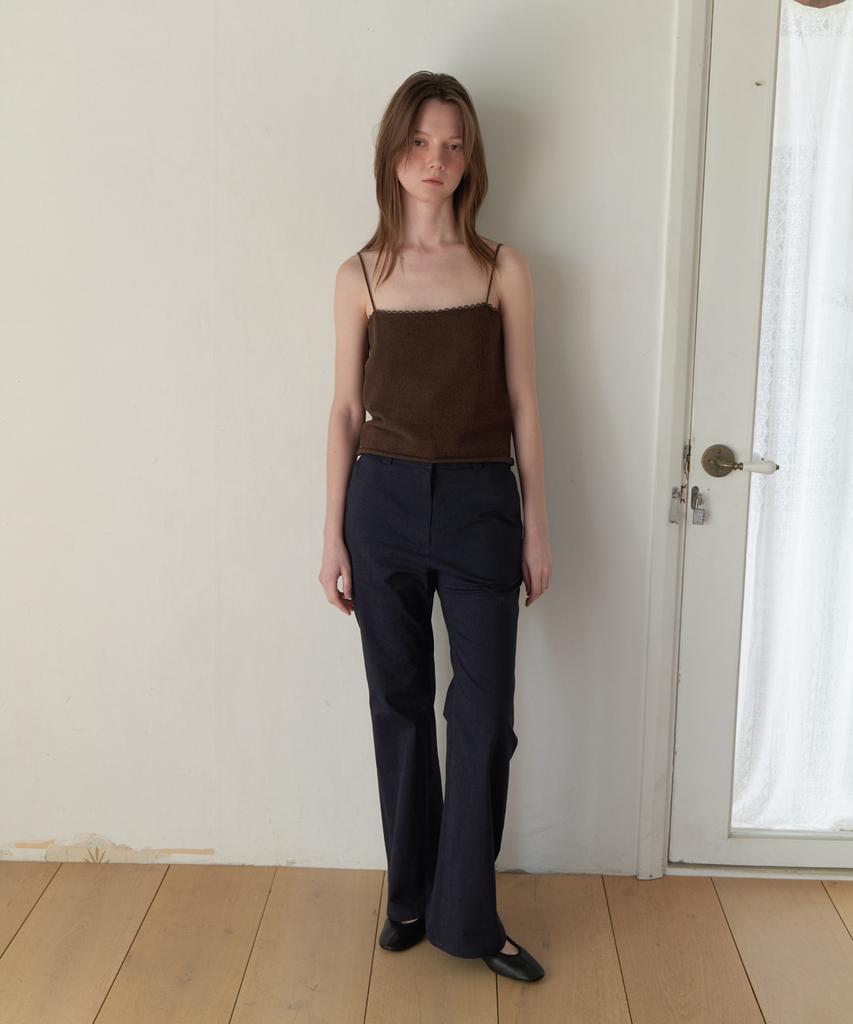 Aente Vintage Boots Cut Pants - Navy