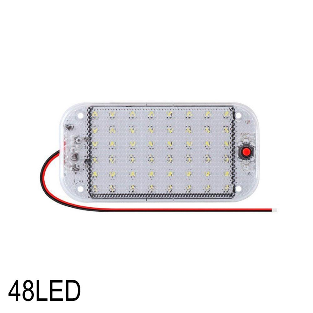 

1Pcs Car Ceiling Indoor Interior Lamp For Motorhomes Led Bars 12v-85v Led Car Universal Roof Bars Car Reading Light Trunk Light синій