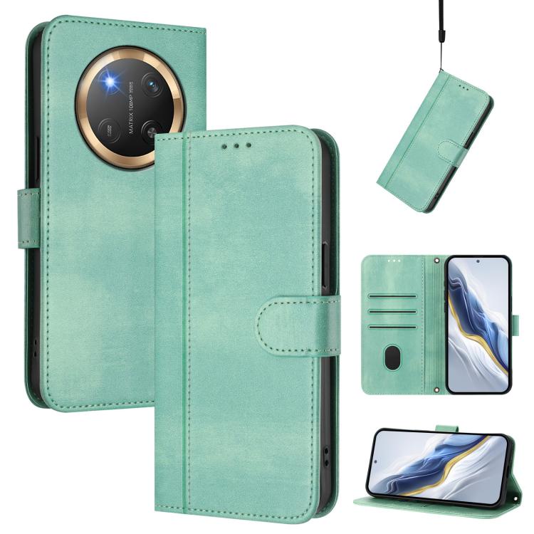 Linien-Spleißschnalle Retro Leder Handyhülle