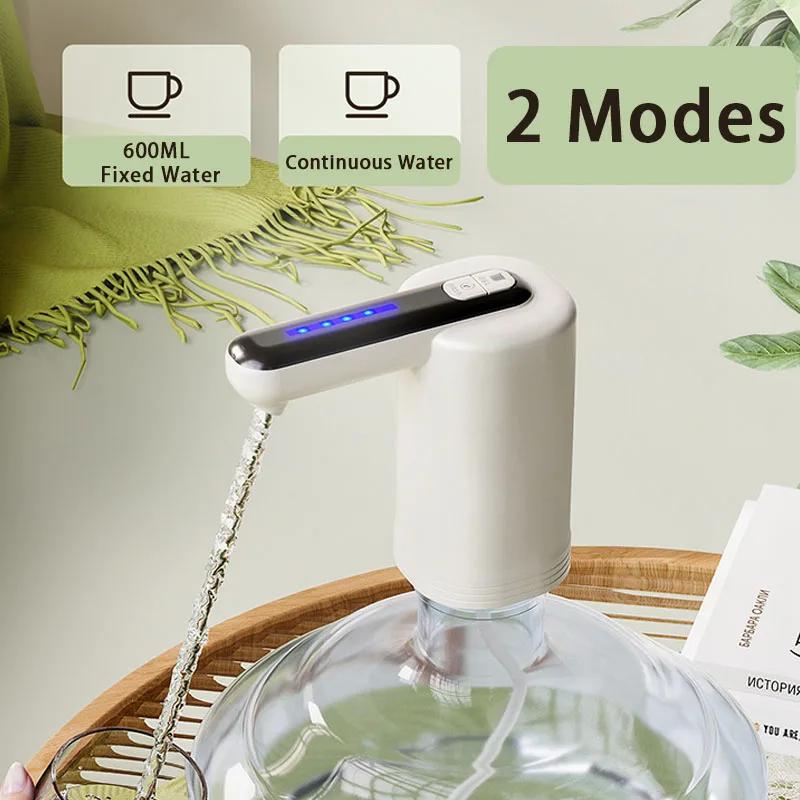 Smart Electric Double Pumps Water Dispenser Powerful Automatic Water Dispenser Water Gallon Bottle Switch Pump for Home Office nero