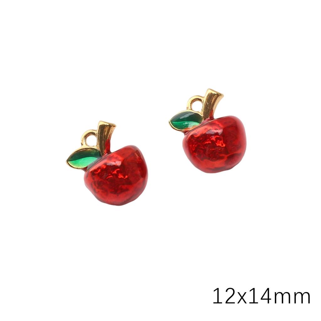 Stainless Steel Fruit Pendant Drip Oil Charm Accessories for DIY Jewelry