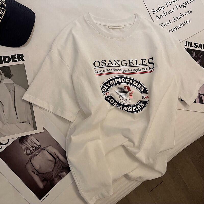 

Хлопковая футболка, топы, женская летняя, большого размера, свободная, с принтом, повседневная, пуловер, футболка, топ XXL серый