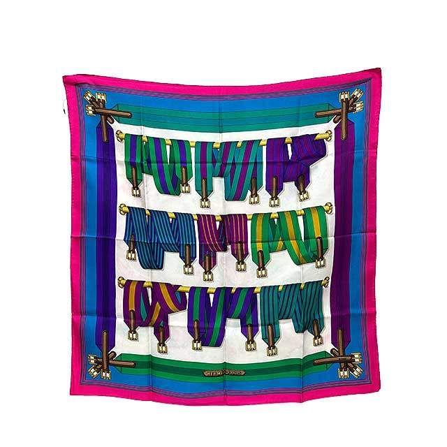 Used [Used] [Difficult] HERMES Accessories Scarf Carre 90 Les Sangles Women s Silk_S08_Sold by Selmore_s-0533-r08
