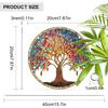 Acrylic Multicolor Tree of Life Suncatcher, Stained Glass Effect Window Hanging Ornament for Nature & Tree Lover Gifts
