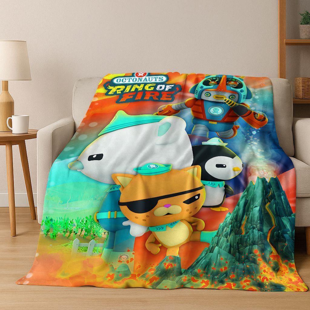 26 Stil Octonauts Barnacles Cartoon Flanell Decke, Warme und Gemütliche Weiche Überwurfdecke für Zuhause Schlafzimmer Bett Sofa Abdeckung Kinder Geschenk