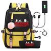 Zaino Stranger Things Stranger con Ricarica USB Borsa Scolastica per Studente di Scuola Media Astuccio Set da Due Pezzi