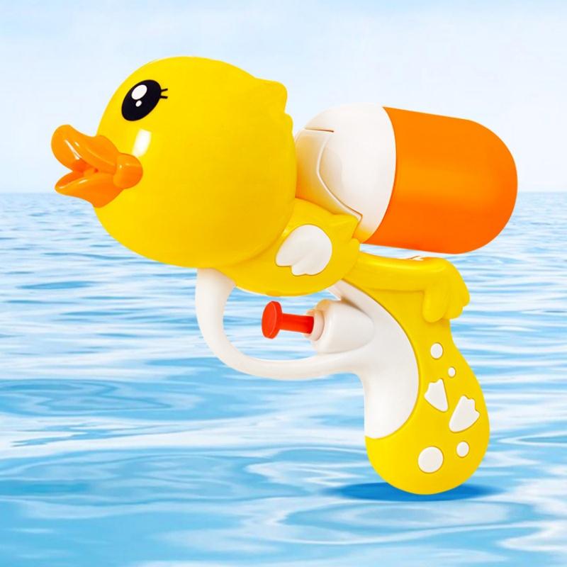 Summer Beach Water Gun Cute Yellow Duck Cartoon Water Blaster Outdoor Pool Water Fight Physics Science Education Gift for Adults