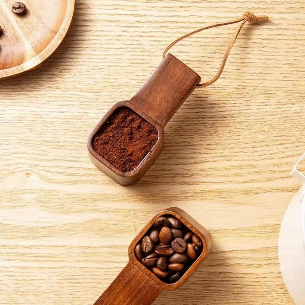 Wooden Coffee Spoons Square Home Barista Accessories Delicate Tea Sugar Spoon  Home Office