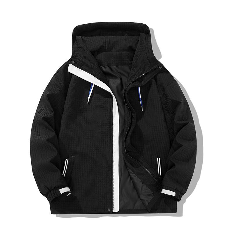 

Весенне-осенняя спортивная мужская и женская однослойная шапка, водонепроницаемая и ветрозащитная, повседневная универсальная куртка, дышащая, модная, брендовая, тонкая XXXL