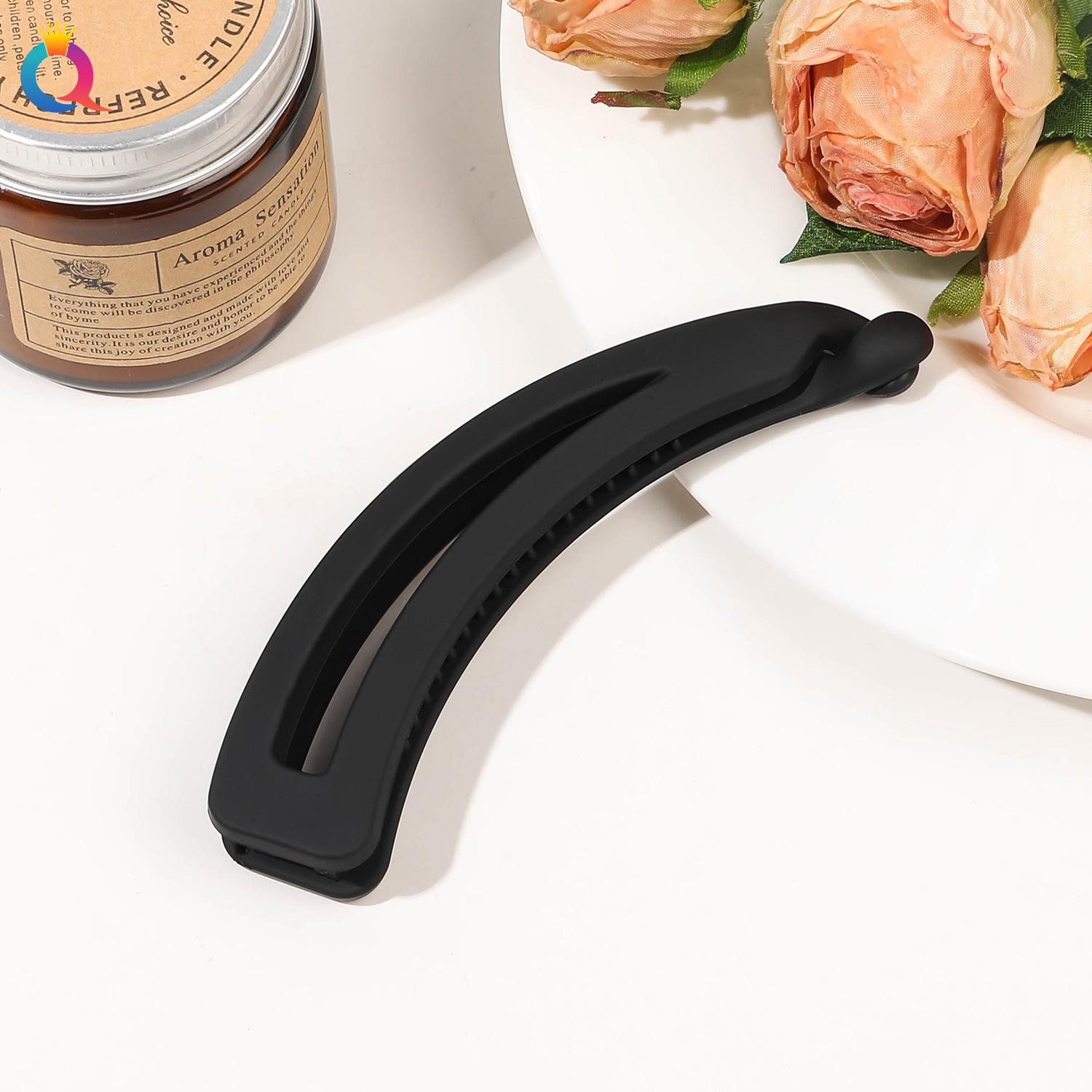 

Зажим-банан матовый вертикальный зажим темперамент высокий хвост фиксатор зажим зажим для волос зажим для волос акула зажим 1pc