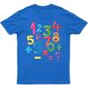 Maglietta Colori Carini Numeri Divertente Giorno della Matematica Ragazzi e Ragazze T-shirt Costume Studente Scolastico Bambini Vita Quotidiana Top in Cotone