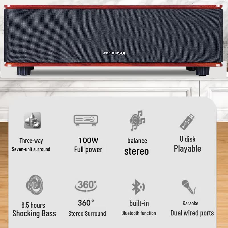 SANSUI S300 All-in-One Desktop Bluetooth Speaker (CN Version)