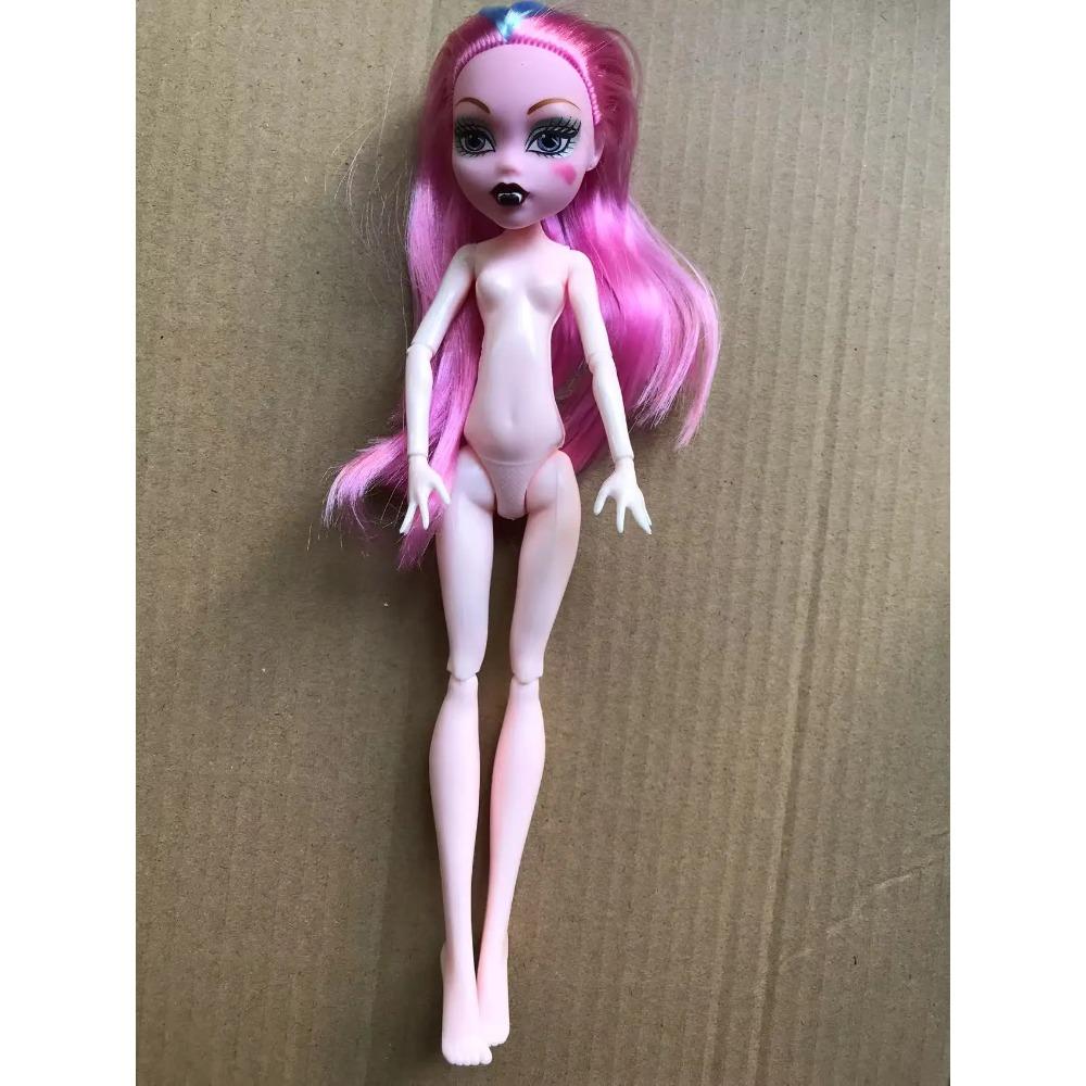 Slim Doll Body Heads Colorful Hair Doll Head Green White Black Brown Pink Beige Color Doll Body Multi Joints Movable Doll Figure
