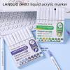 LANGUO 288/9 Colors Direct Liquid Acrylic Markers Brush Marker Pen for Painting Stone Ceramic DIY School Art Supplies Stationery