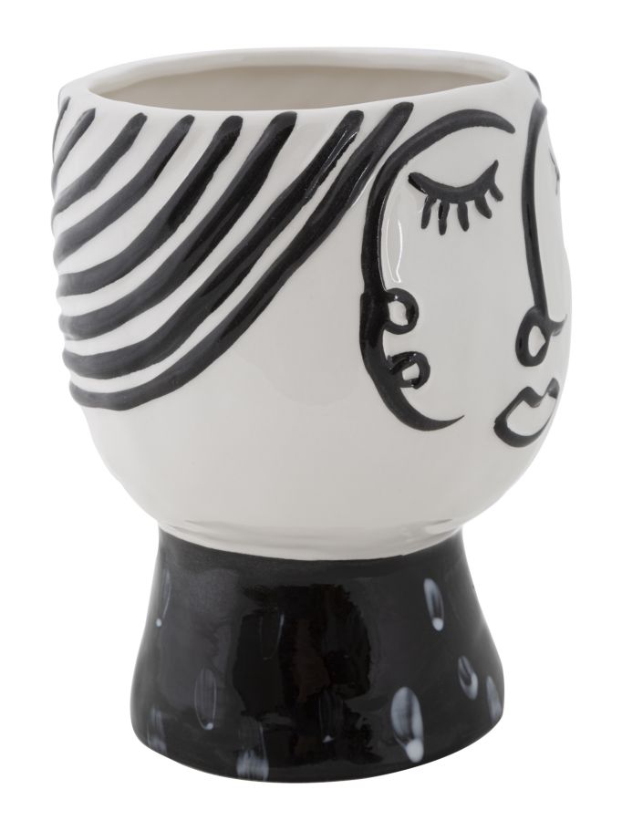 Vase Topf Gesicht Cm Ø 14X18,2