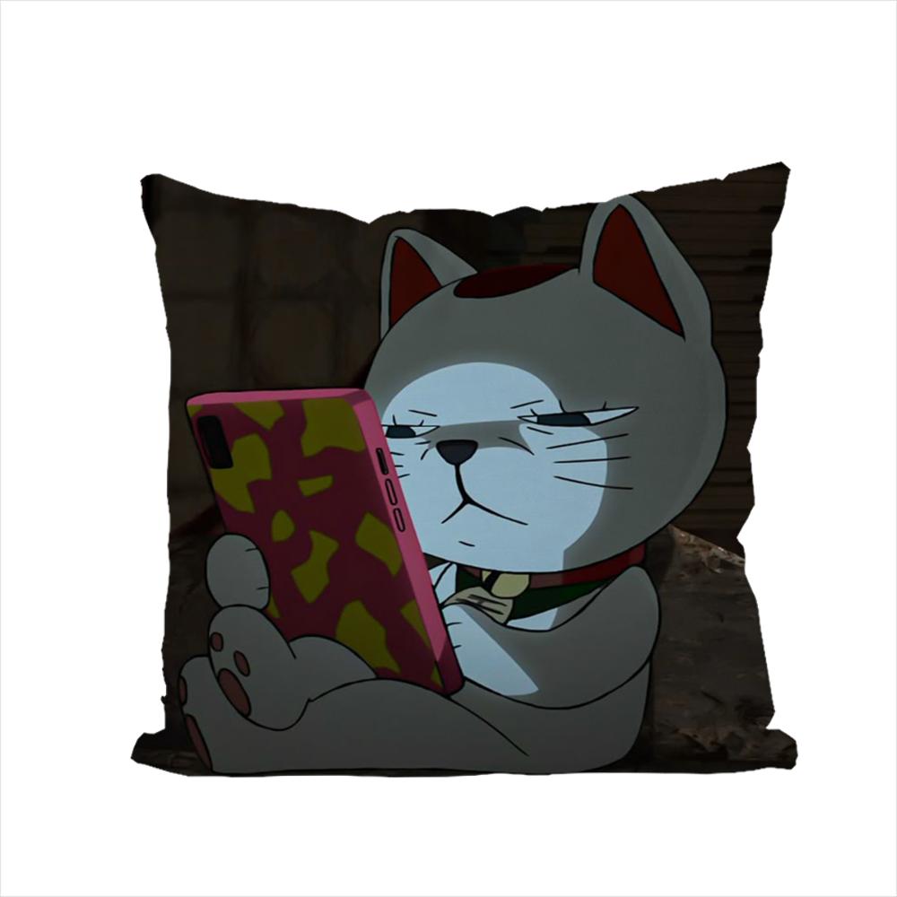 Anime Dan Da Dan Kissenbezug für Auto Sofa Dekoration Zuhause Zweiseitiger Druck Plüsch Quadratisch Wurfkissen Kissenbezug