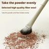 2 Pcs Half Fan-shaped Nose Shadow Brush Portable Angled Nose Contouring Highlighter Powder Brush Make Up Tools