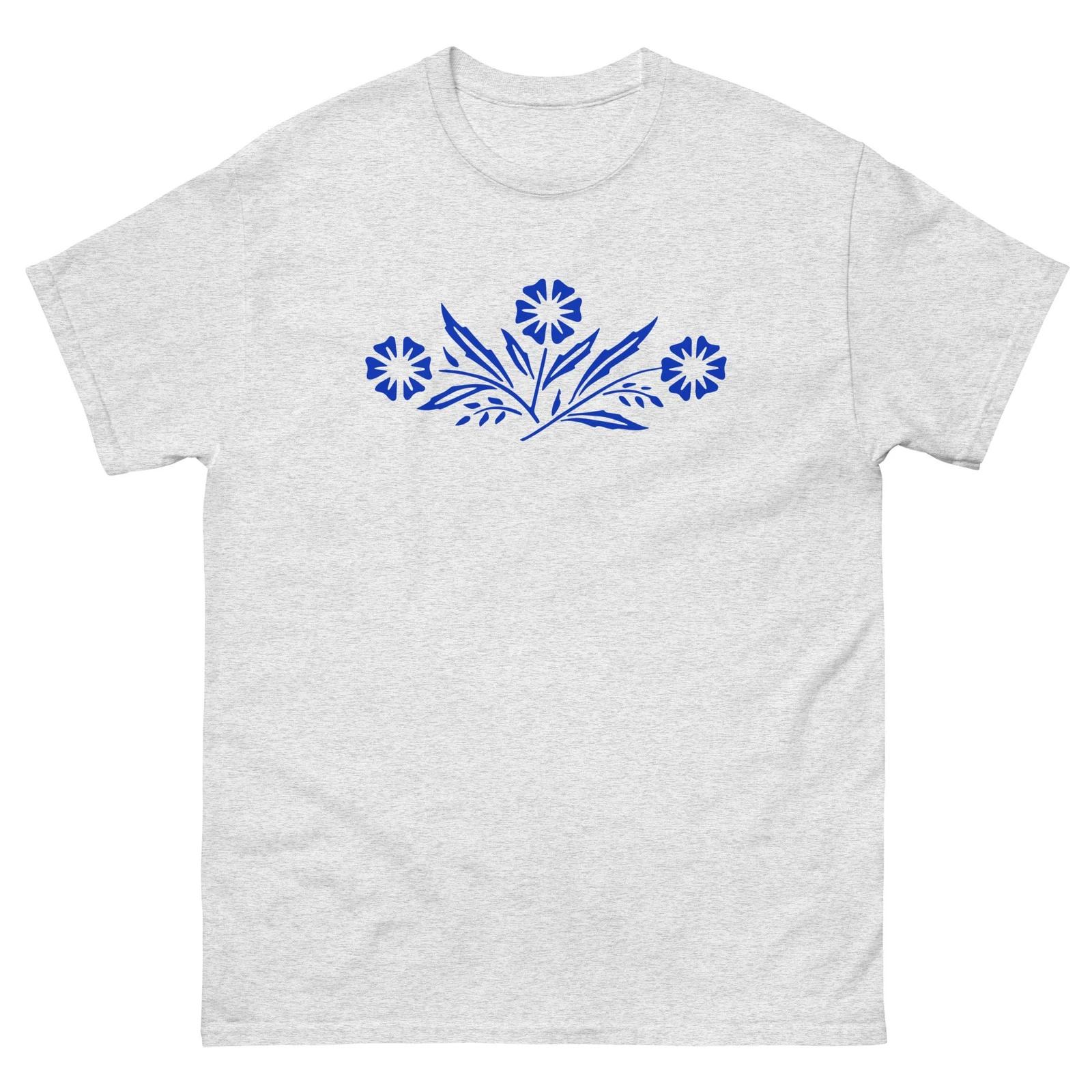

Corning Ware Flower Pyrex Blue Graphic T Shirt Unisex classic tee M