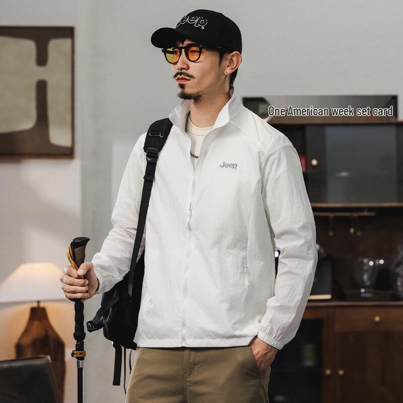 JEEP Men's Summer UV Protection Breathable Outdoor Jacket