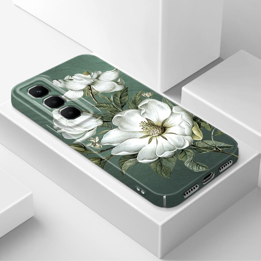 Gorgeous Magnolia Phone Case For Infinix Hot 60 60I 40 30I 12 10 Note 50 30 Pro Plus Play 4G 5G Film Hard Cover
