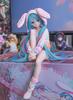 15CM Anime HATSUNE MIKU Figure Noodle Stopper Figure Rabbit Ear Pajamas Model Toy Doll Aciton Figure Collection Gift PVC