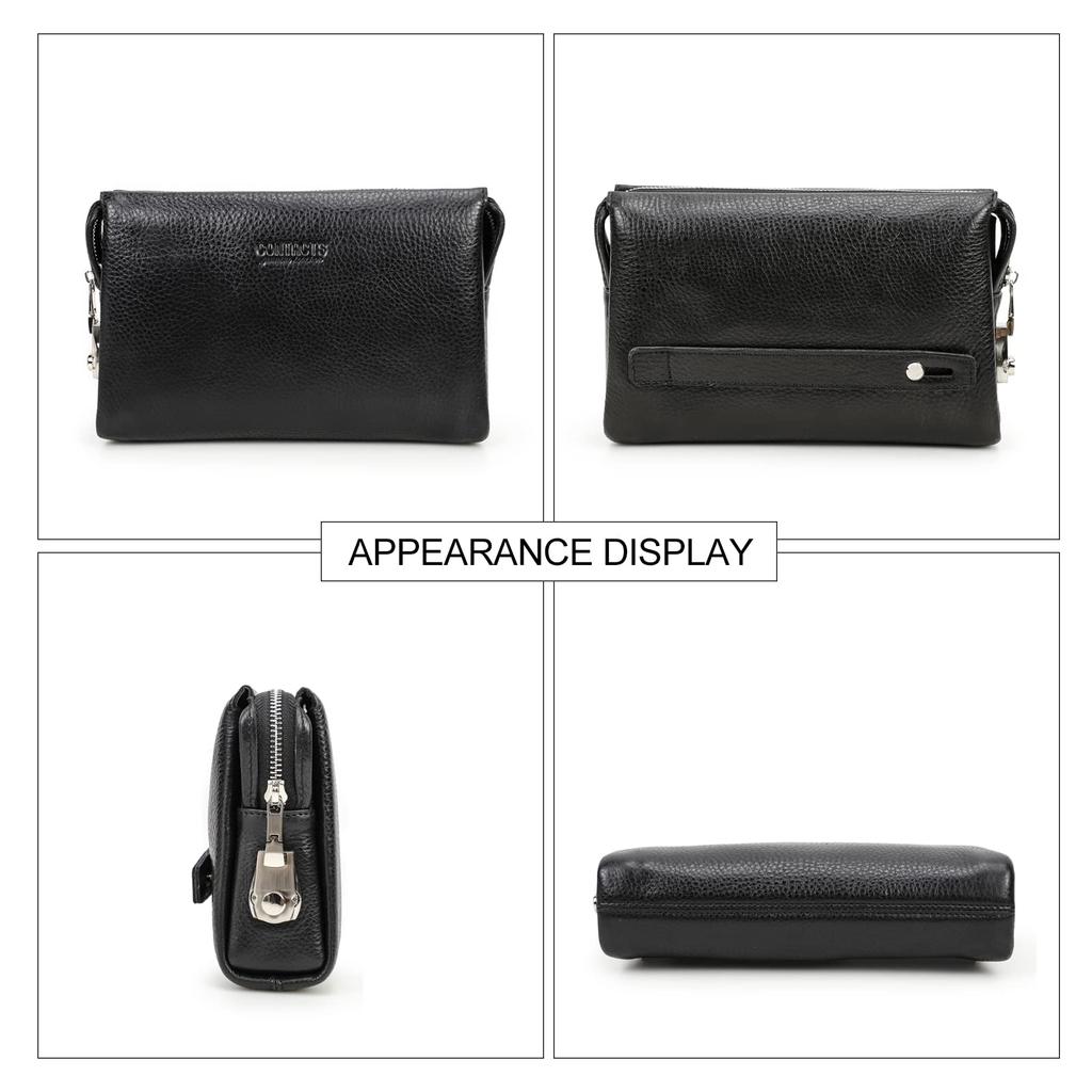 [Contacts] Contact's series Men's large capacity handbag, leather handbag, cryptographic key anti-theft bag