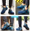 SUADEX Stylish Safety Safety Work Shoes for Construction Steel Toe Cap with Abrasion Puncture and Slip Size Sneakers, Blue, Sites, Breathable, Kevlar,