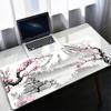 White Sakura Deskmat Japan Cherry Blossom Mouse Pad Office Gaming Mousepad Keyboard Pad NonSlip Office Carpet Laptop Mouse Mats