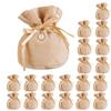 20Pcs Delicate Plush Gift Storage Pouches Luxurious Plush Pouches for Wedding Favors Chocolate and Candy Gifting