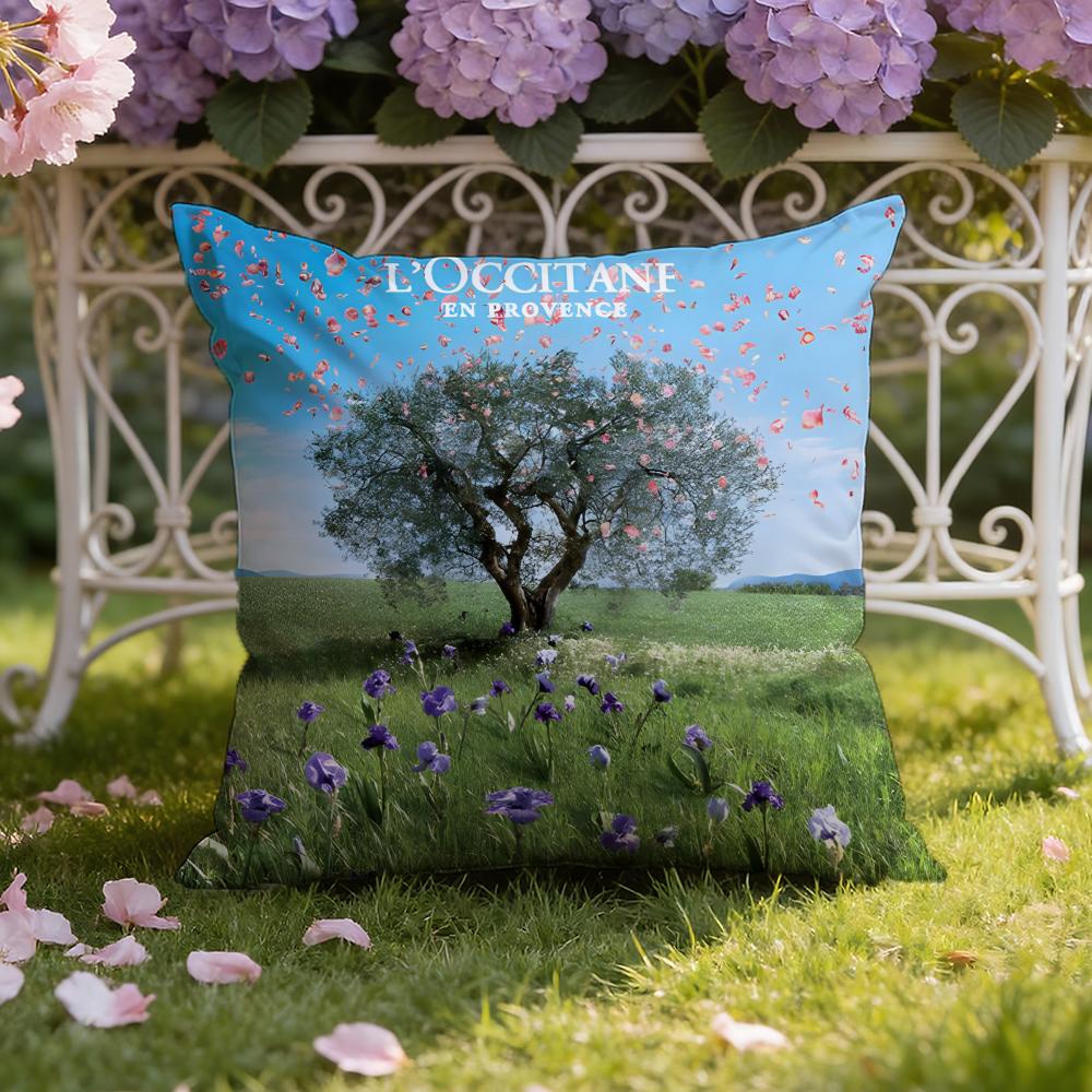 L-L'Occitane Cushion Cover Home & Car Dual-Scene Pillow Cover: Reversible for Premium Comfort
