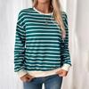 Women Spring Autumn Long Sleeve O Neck Pullover T Shirt Blouse Top