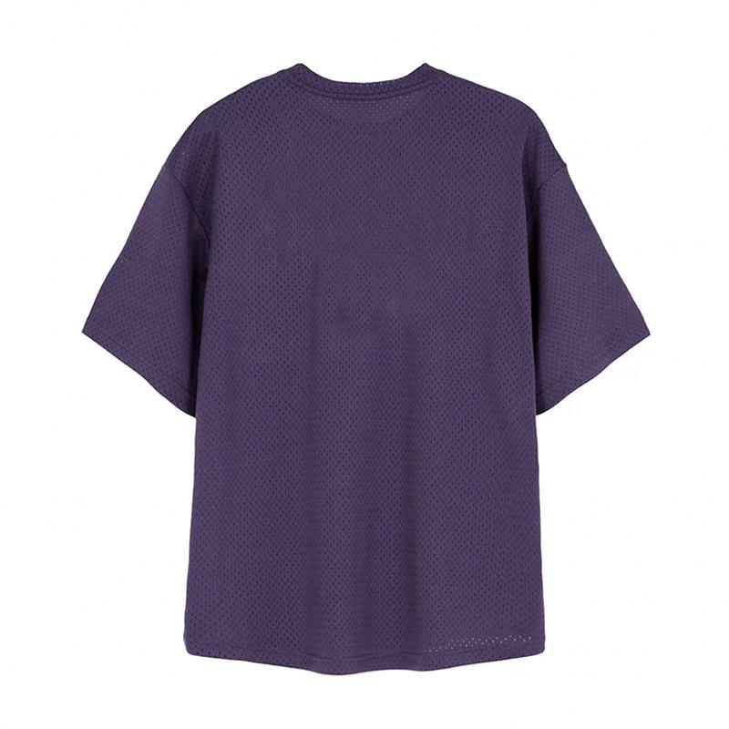 Muscleguys Tricou de vară pentru bărbați, larg, subțire, plasă, marcă de top, cu uscare rapidă, antrenament fitness, top cu mânecă scurtă