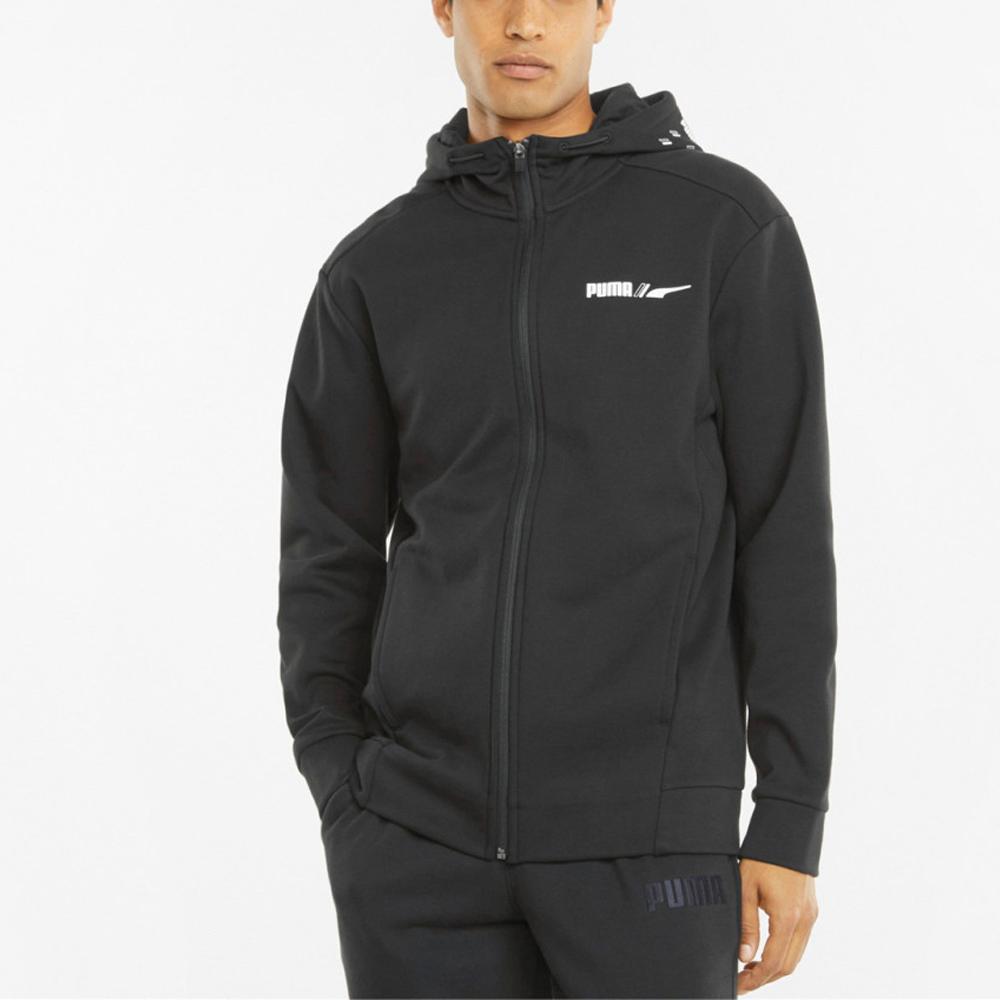 Puma Winterized Fleece-Lined Hooded Jacket Men Outerwear Black 84652801