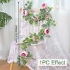 Artificial Peony Eucalyptus Garland Fake Silk Flowers Wreath Vine For Home Wall Hangings Gardens Arches Wedding Party Decor