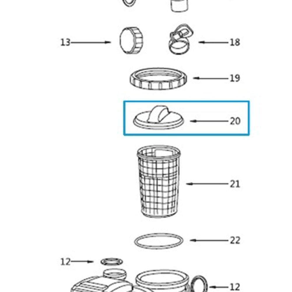Pool Sand Filter Replacement Lid Transparent Design for Models 58486 58497 58498 58499 58500 58692 Including Years 2025 and 2025