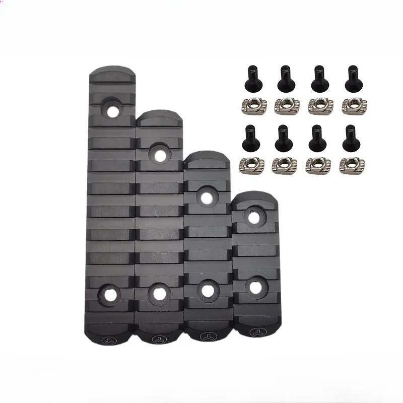 Tactical Metal 20mm Rail Segment M-LOK KEYMOD Picatinny Rail CNC Machined Accessory for Airsoft & MI Handguard