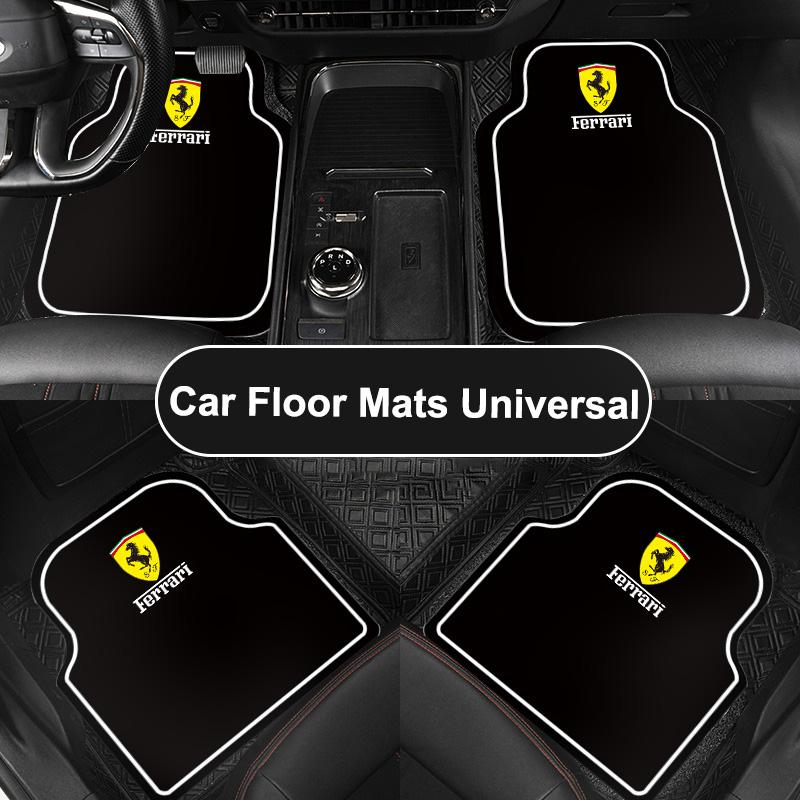 2/4 Piezas Alfombrillas para Coche Alfombra Delantera Trasera Almohadilla Antideslizante Para Ferrari SP1 812 F40 F12TDF SF90 458 488 599 612 FF F12 Accesorios para Coche