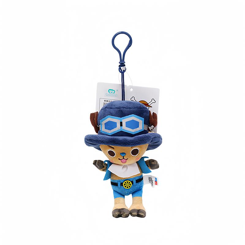 Plush Keychain Doll 12cm Luffy Tony Chopper Soft Stuffed Toy Backpack Ornaments Kawaii Plush Doll Pendant Best Gift