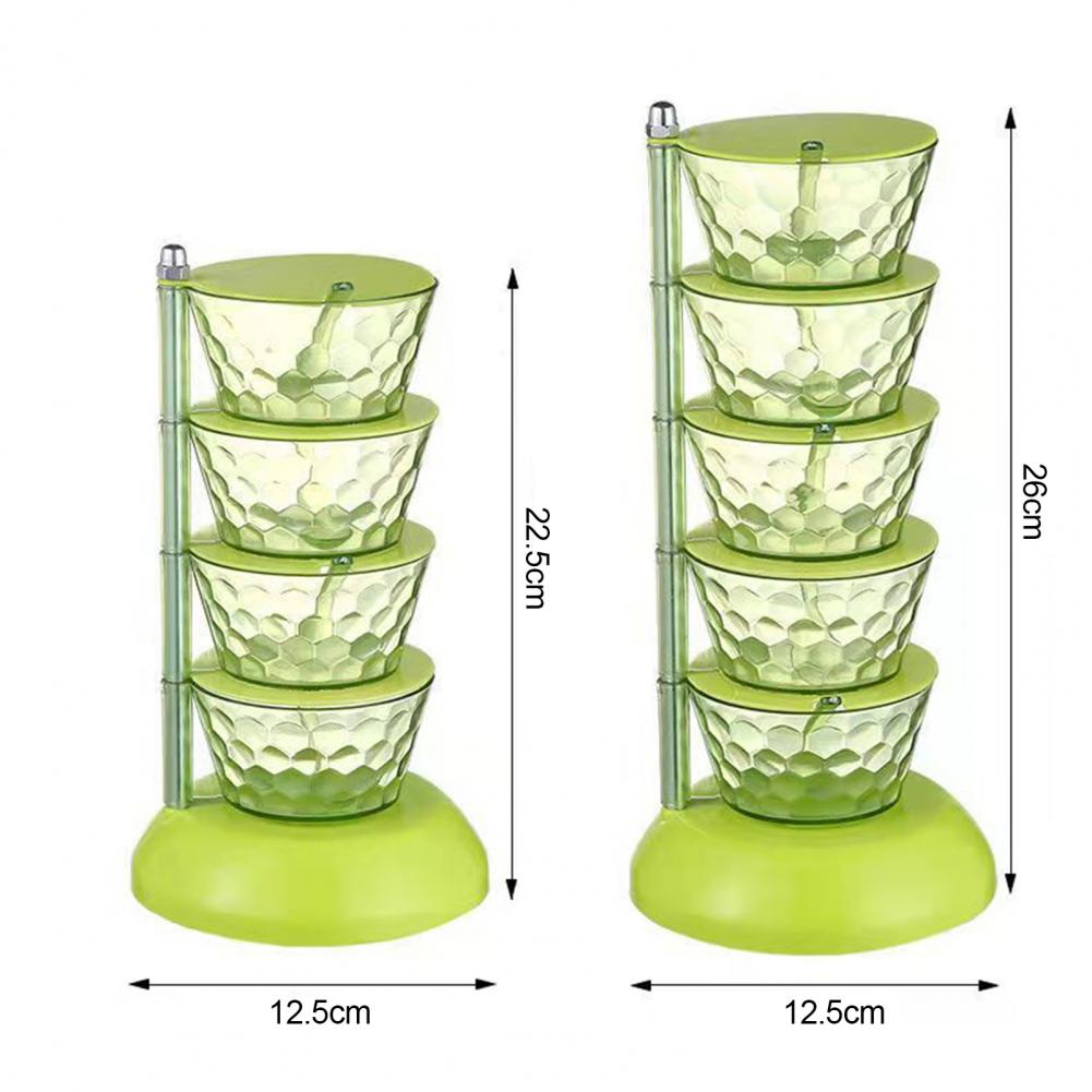 Multi-layer Combination Set Seasoning Box Household Rotatable To Take Seasoning Jar Kitchen Seasoning Storage Box