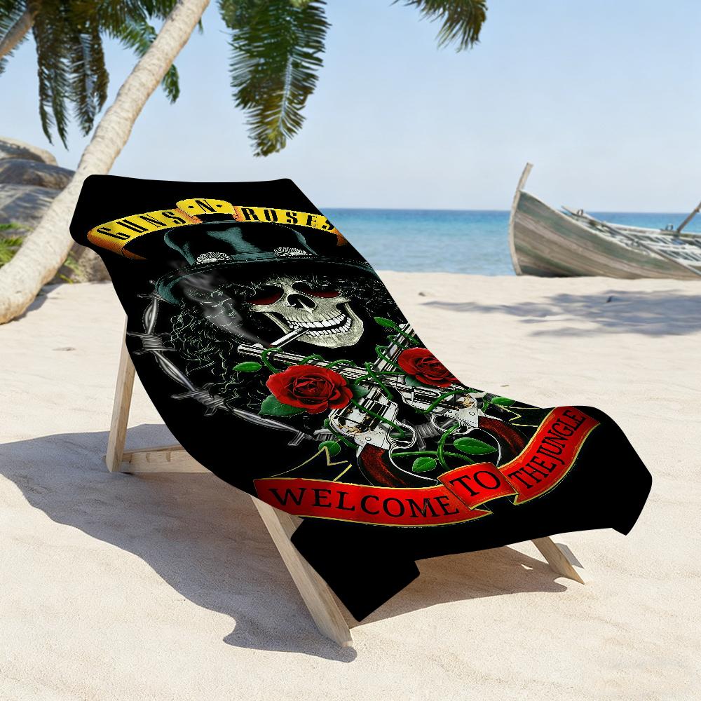 Bnad G-Guns N R-Roses-S Towel Sports Quick Dry Travel Camping Gear Sandproof Soft Light Large Beach Towel