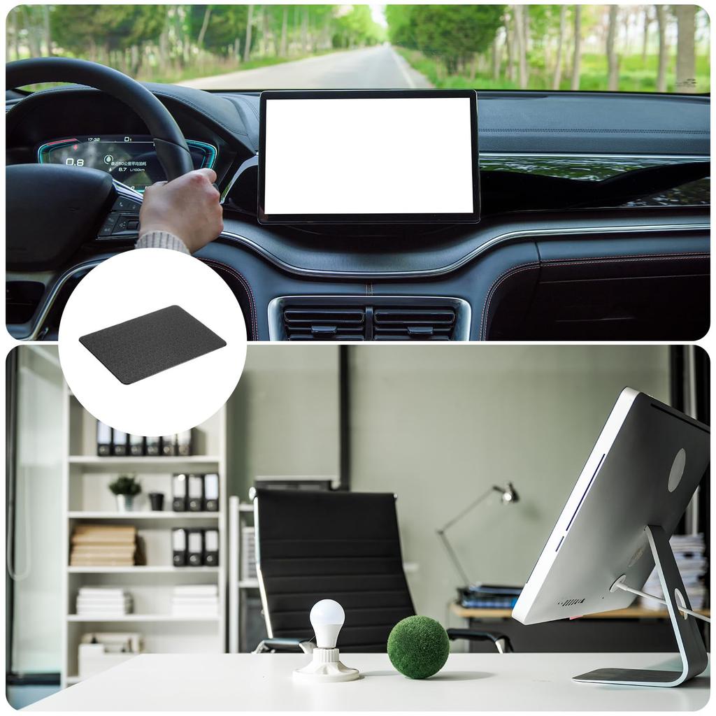 uxcell Car Dashboard Anti-Slip Cushion 7" x 5" Universal Sticky Dash Pad Washable Reusable