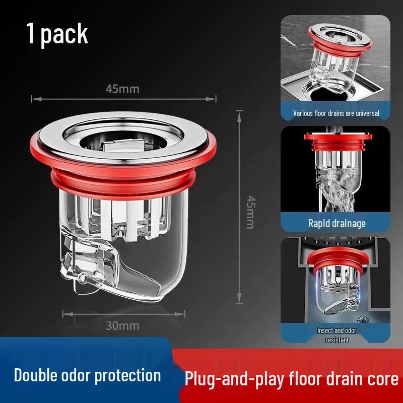 Universal Silicone Floor Drain Deodorizer and Anti-odor Backflow Cover High Seal Anti-odor (1-pack)